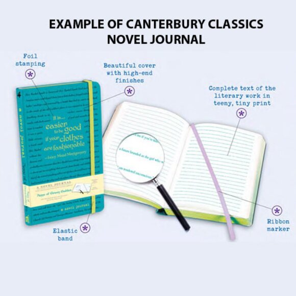 Wizard of Oz Novel Journal Tiny Text forms ruler lines Dorothy Wicked Witch NEW - Picture 7 of 11